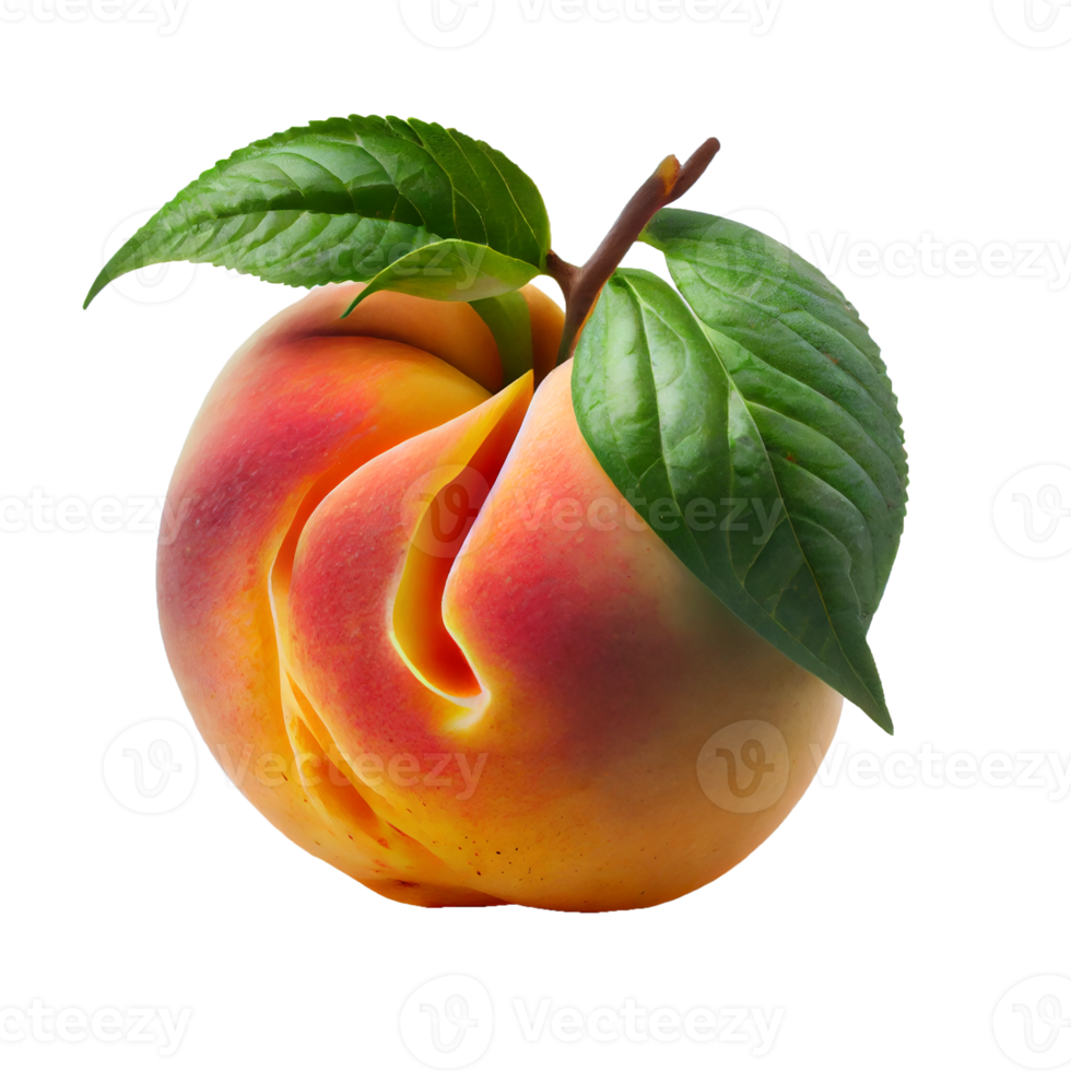 Pfirsich Obst png, Pfirsich auf transparent Hintergrund png