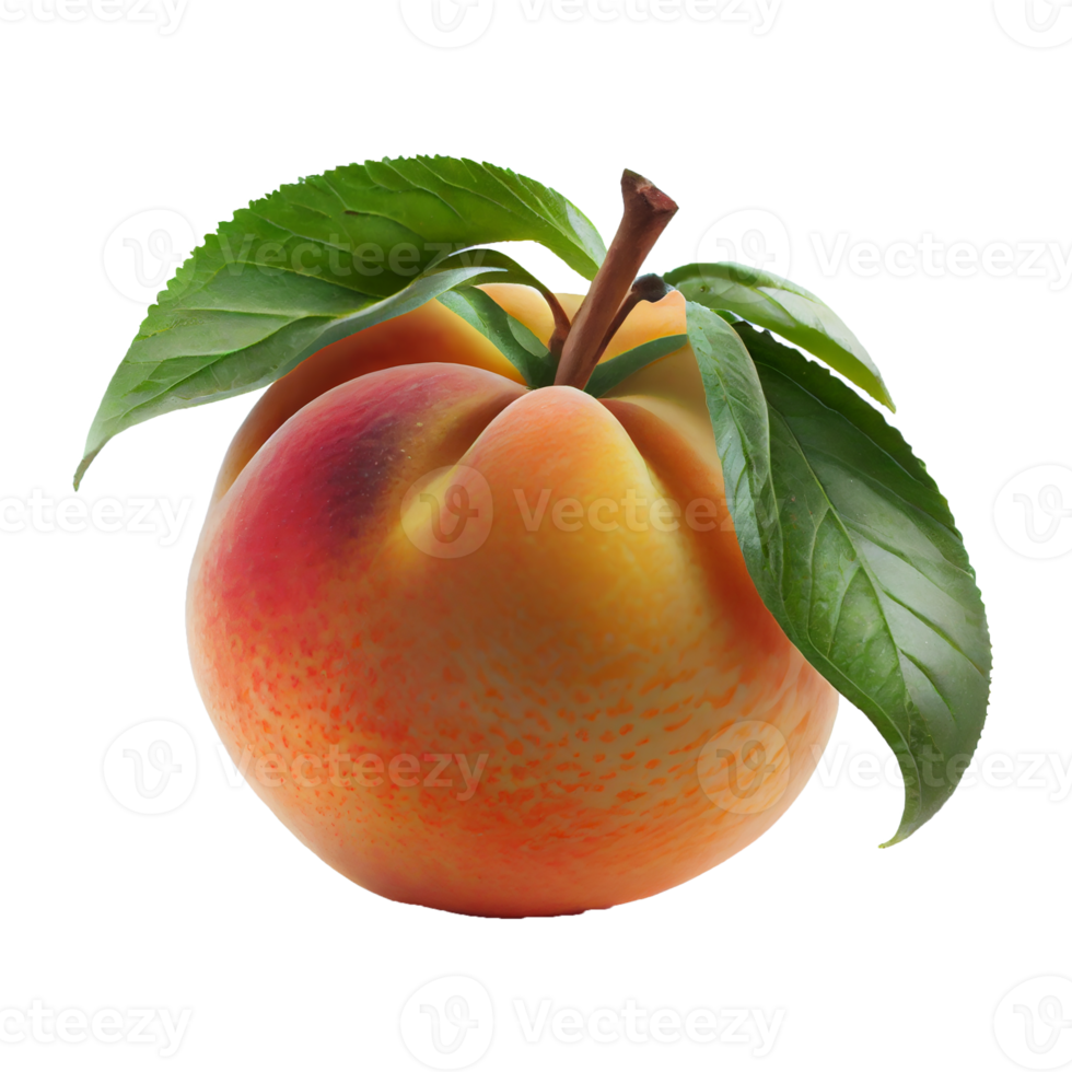 melocotón Fruta png, melocotón en transparente antecedentes png