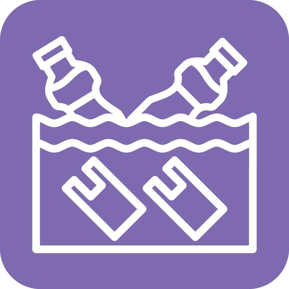 Water Pollution Icon Vector Design
