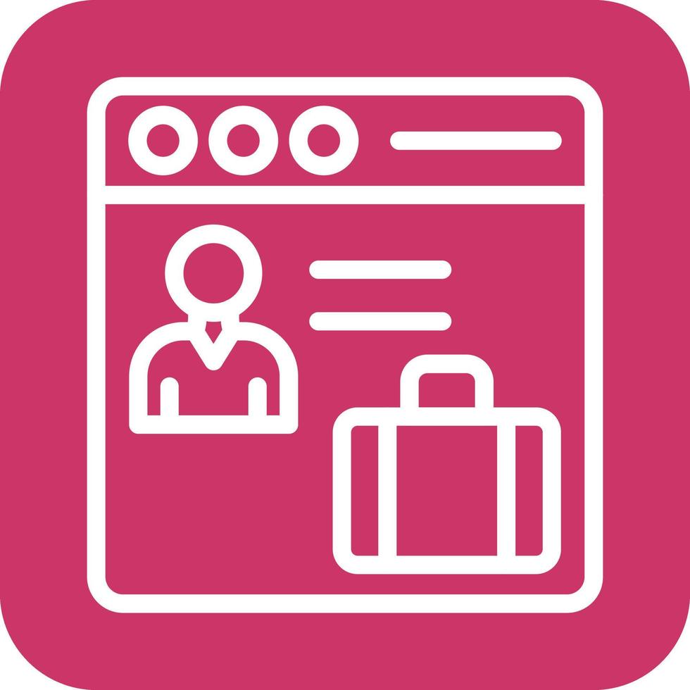 Web Portfolio Icon Vector Design