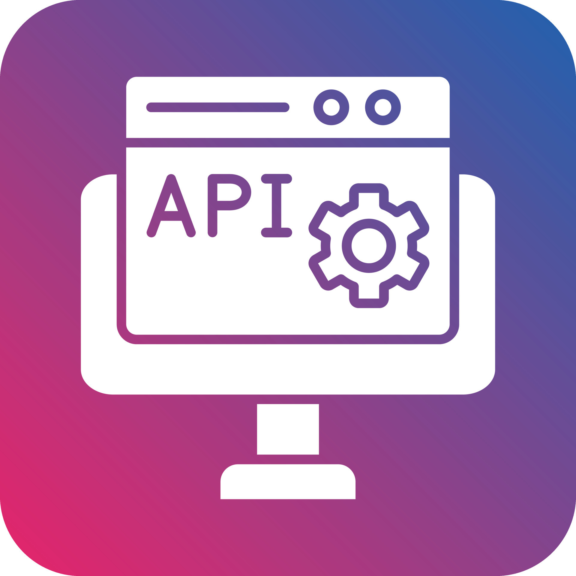 Web API Icon Vector Design 22826035 Vector Art at Vecteezy