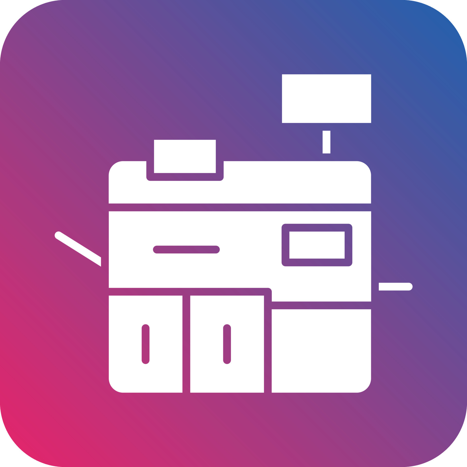Printing Machine Icon Vector Design 22826039 Vector Art at Vecteezy