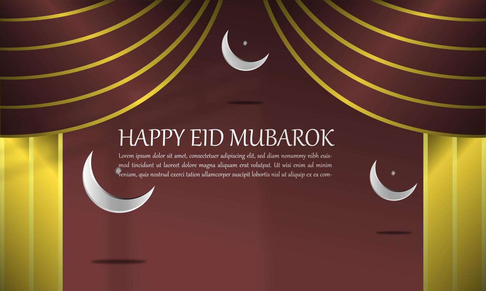 Ramadan Hari Raya abstract background with pastel color curtain theme with simple elegant Islamic ornament attractive eps 10 vector