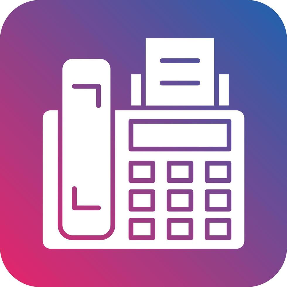 Fax Machine Icon Vector Design