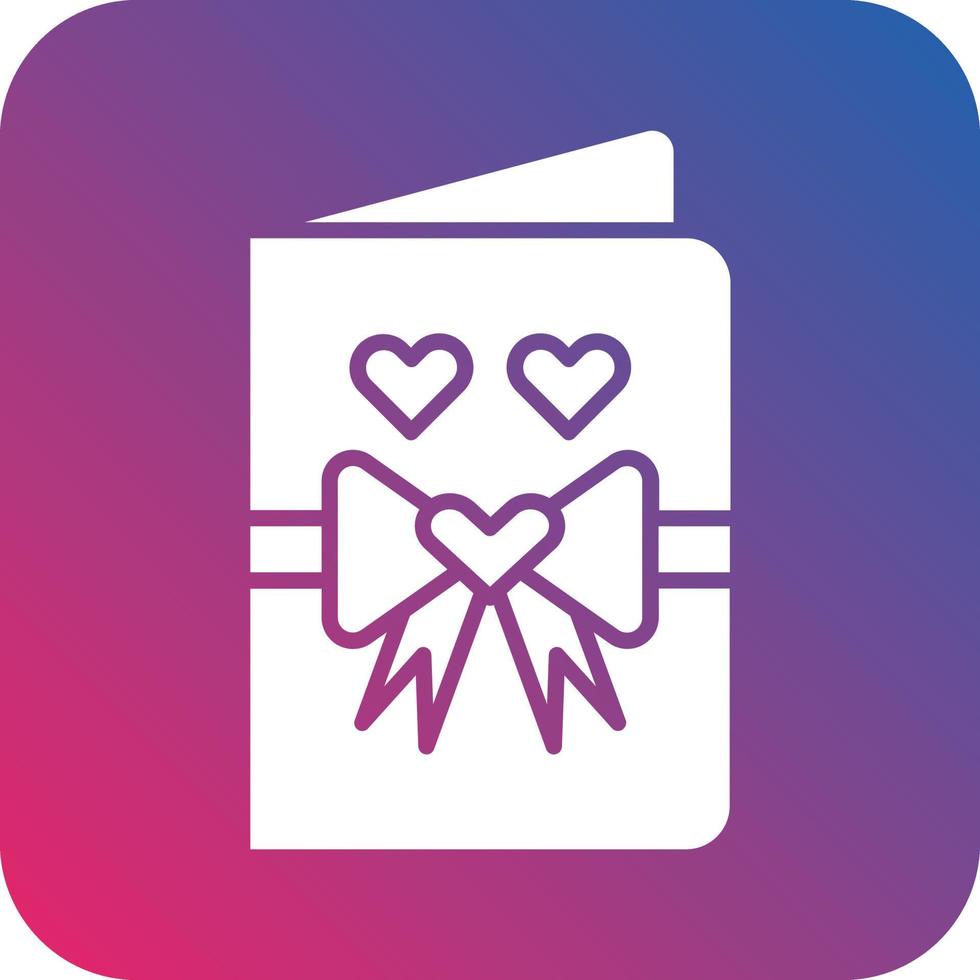 Wedding Card Icon Vector Design