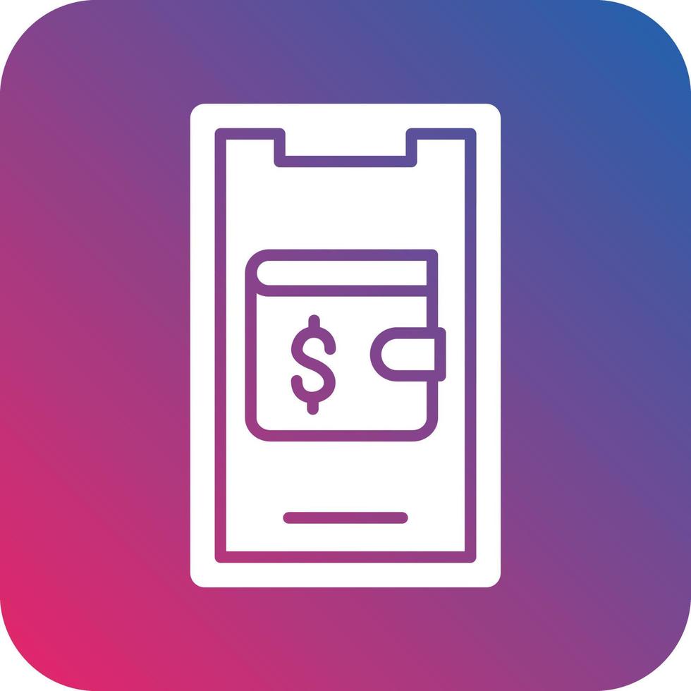 Mobile Wallet Icon Vector Design