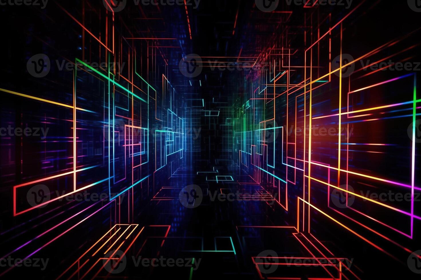 Abstract futuristic sci-fi background. . photo