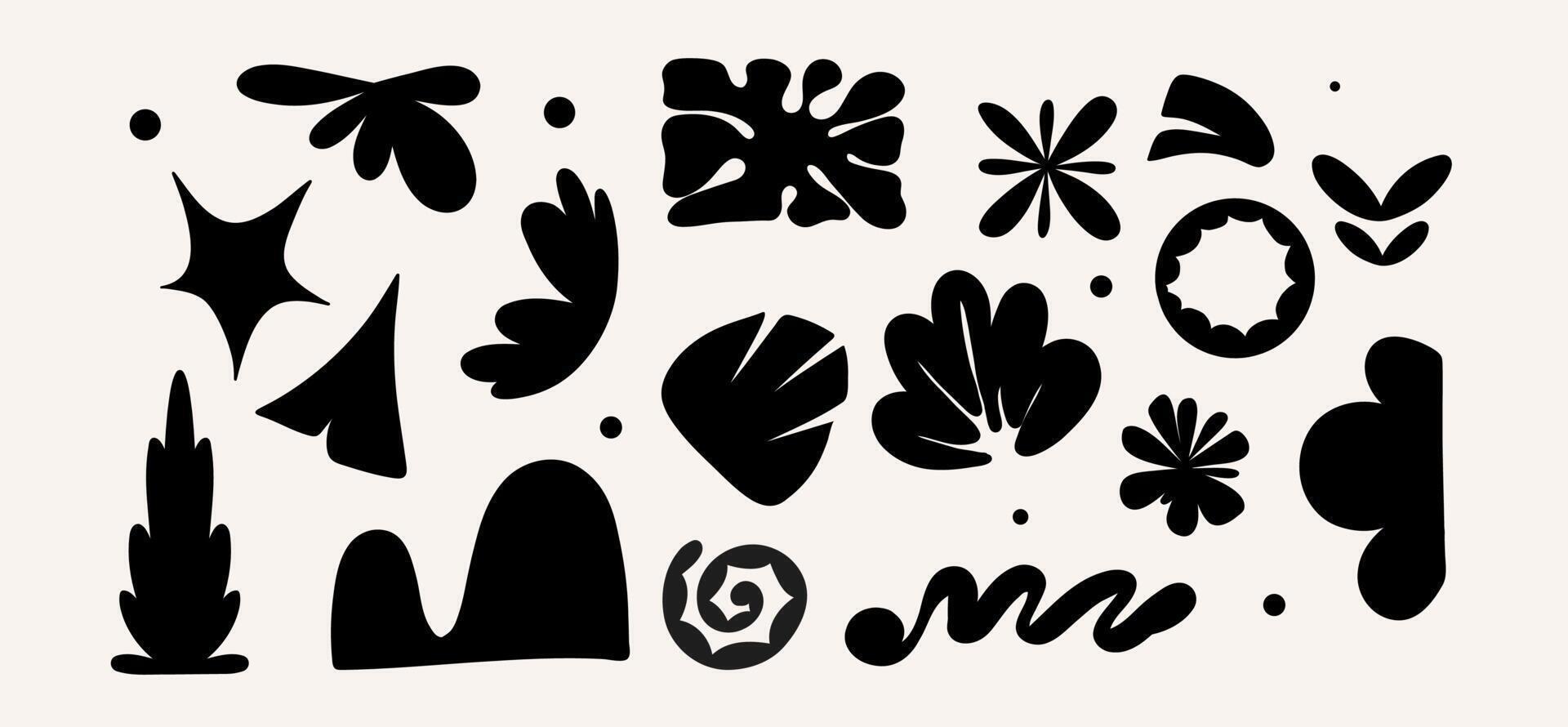 resumen maravilloso floral póster y2k. moderno de moda minimalista estilo. mano dibujado para fondo de pantalla, pared decoración, tela, tarjeta postal, cubrir, plantilla, bandera. vector