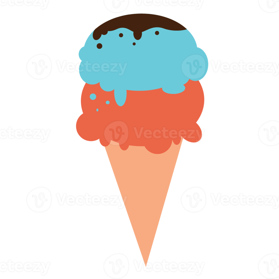 Ice cream isolated on transparent png