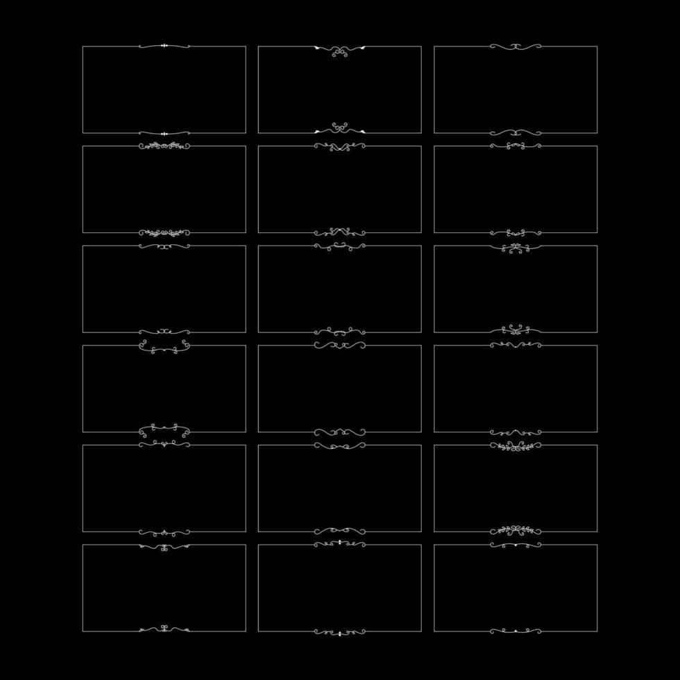 hand drawn outline background and frame vector