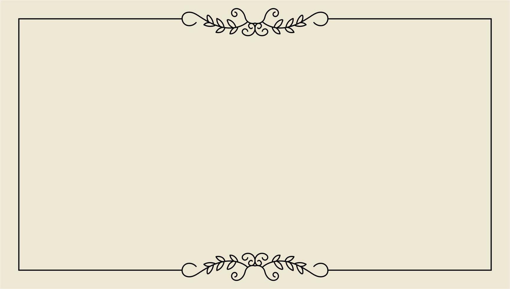 hand drawn outline background and frame vector