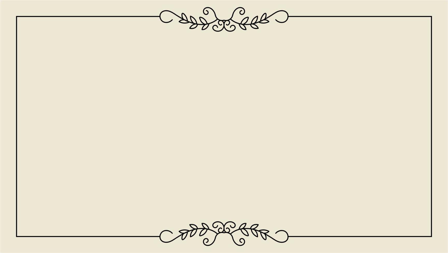 hand drawn outline background and frame vector