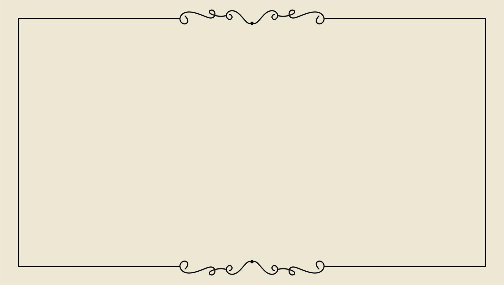 hand drawn outline background and frame vector