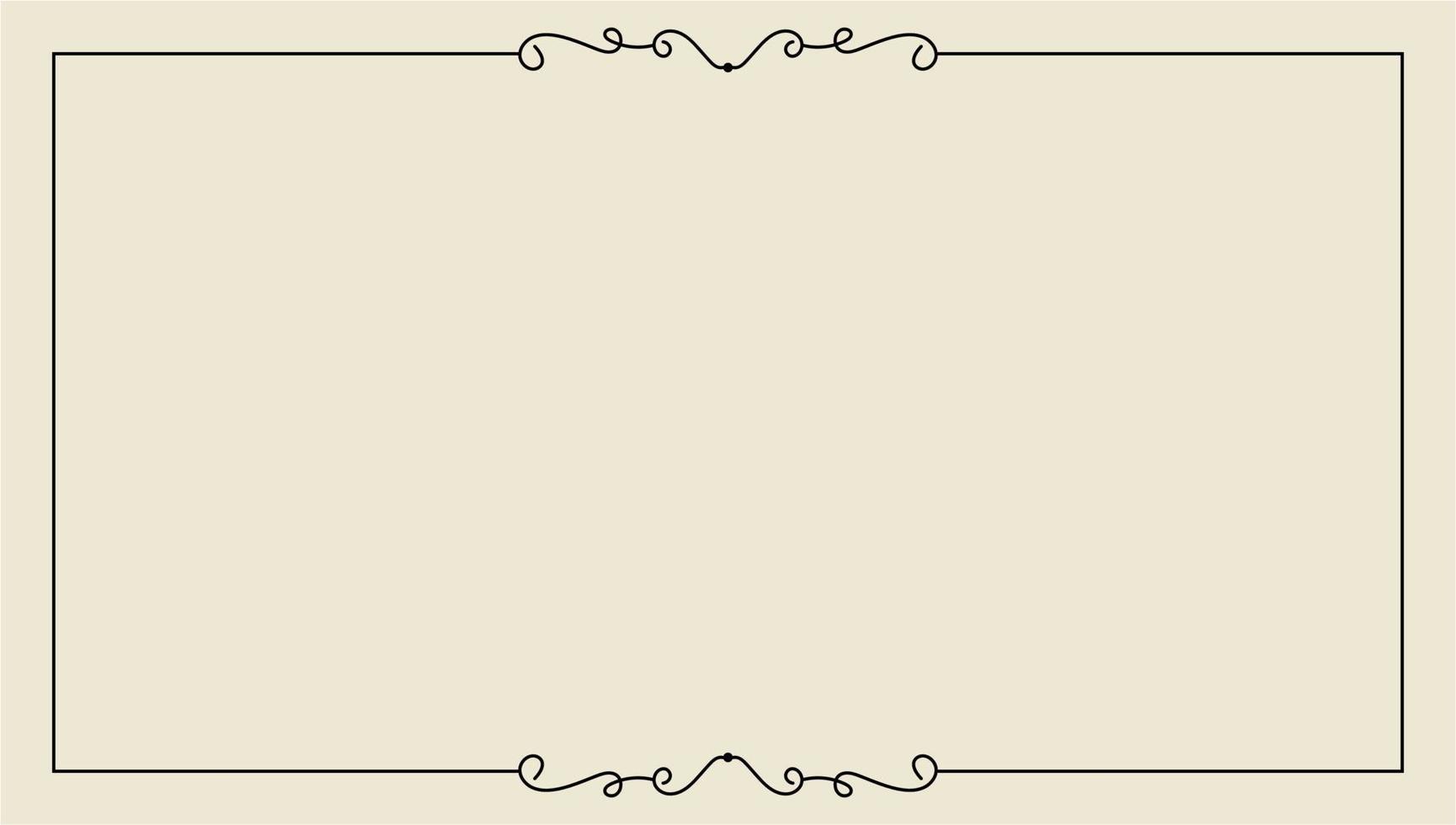 hand drawn outline background and frame vector