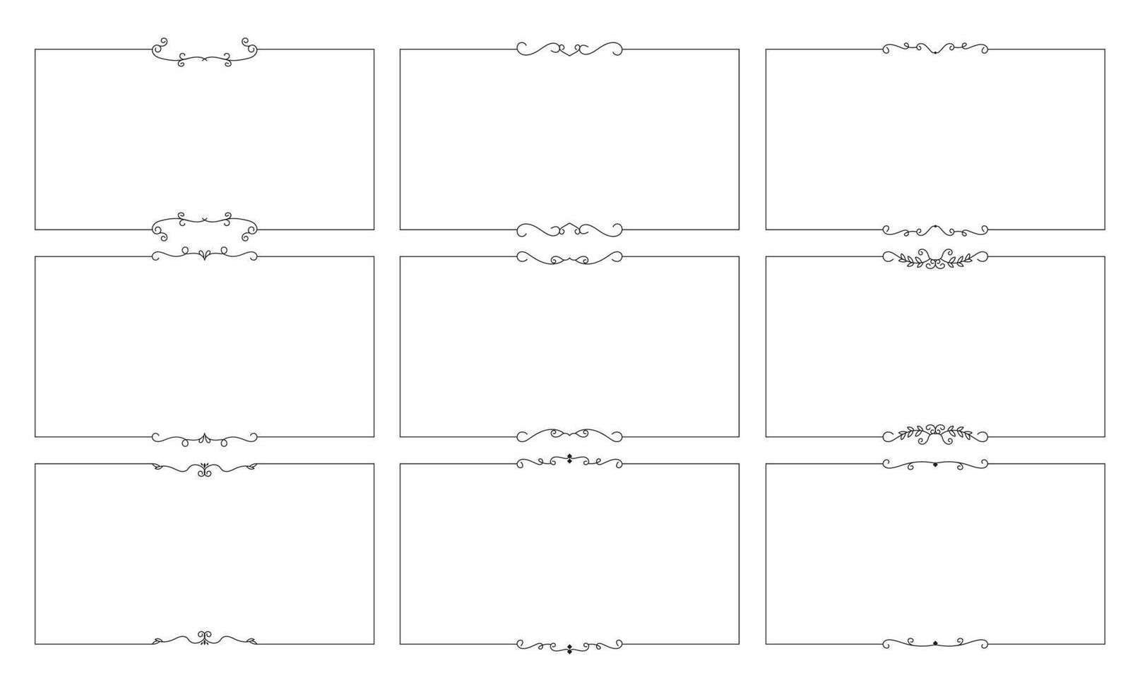 hand drawn outline background and frame vector