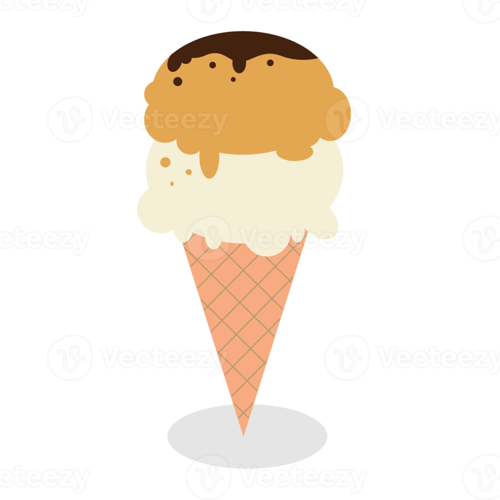 Ice cream isolated on transparent png