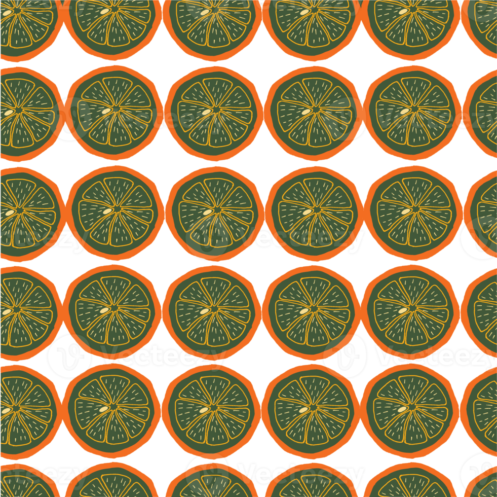 Orange slices transparent line png