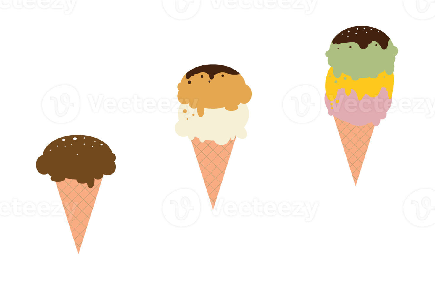 Ice cream isolated on transparent png