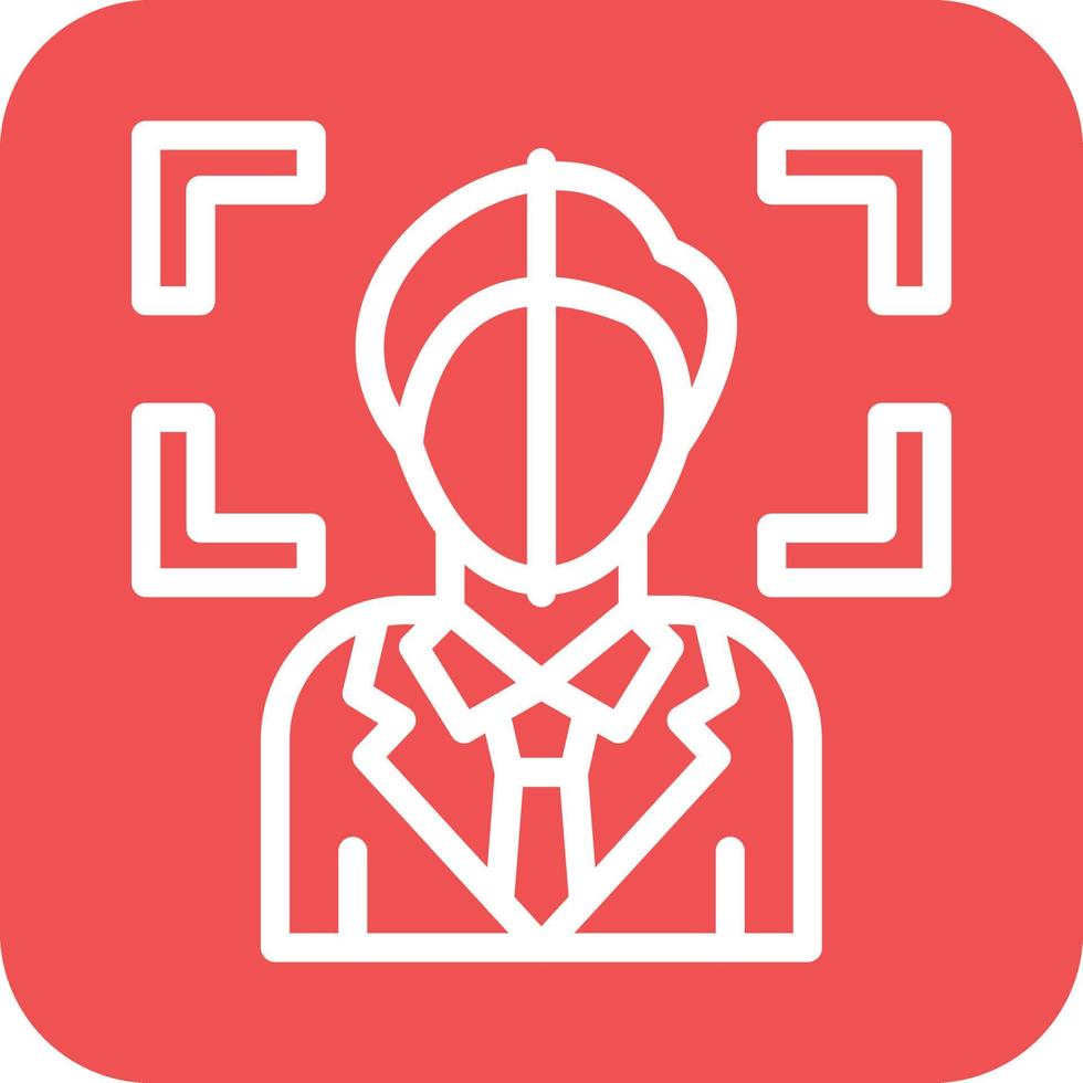 Face Scan Icon Vector Design