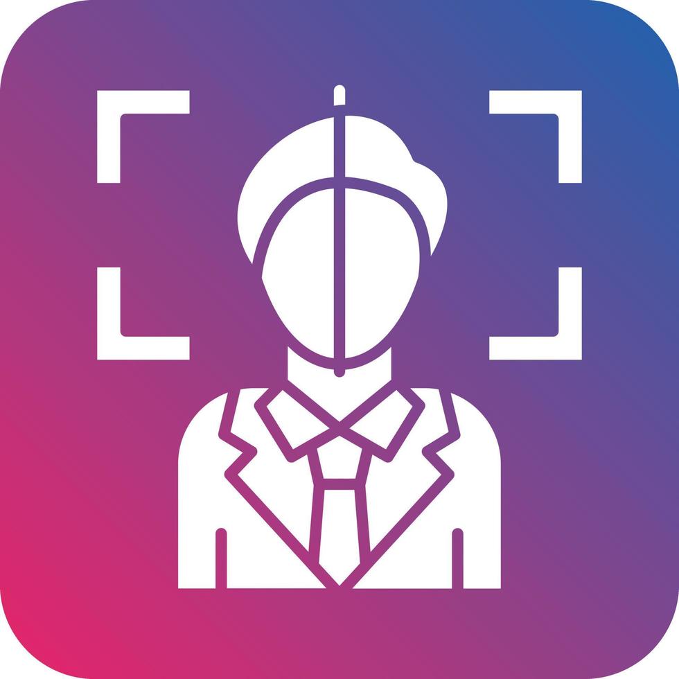 Face Scan Icon Vector Design