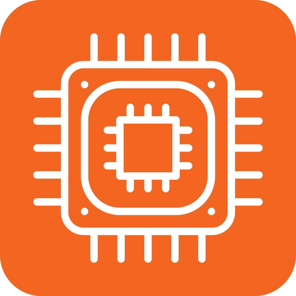 CPU Processor Icon Vector Design