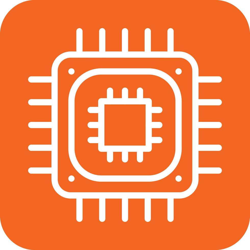 CPU Processor Icon Vector Design