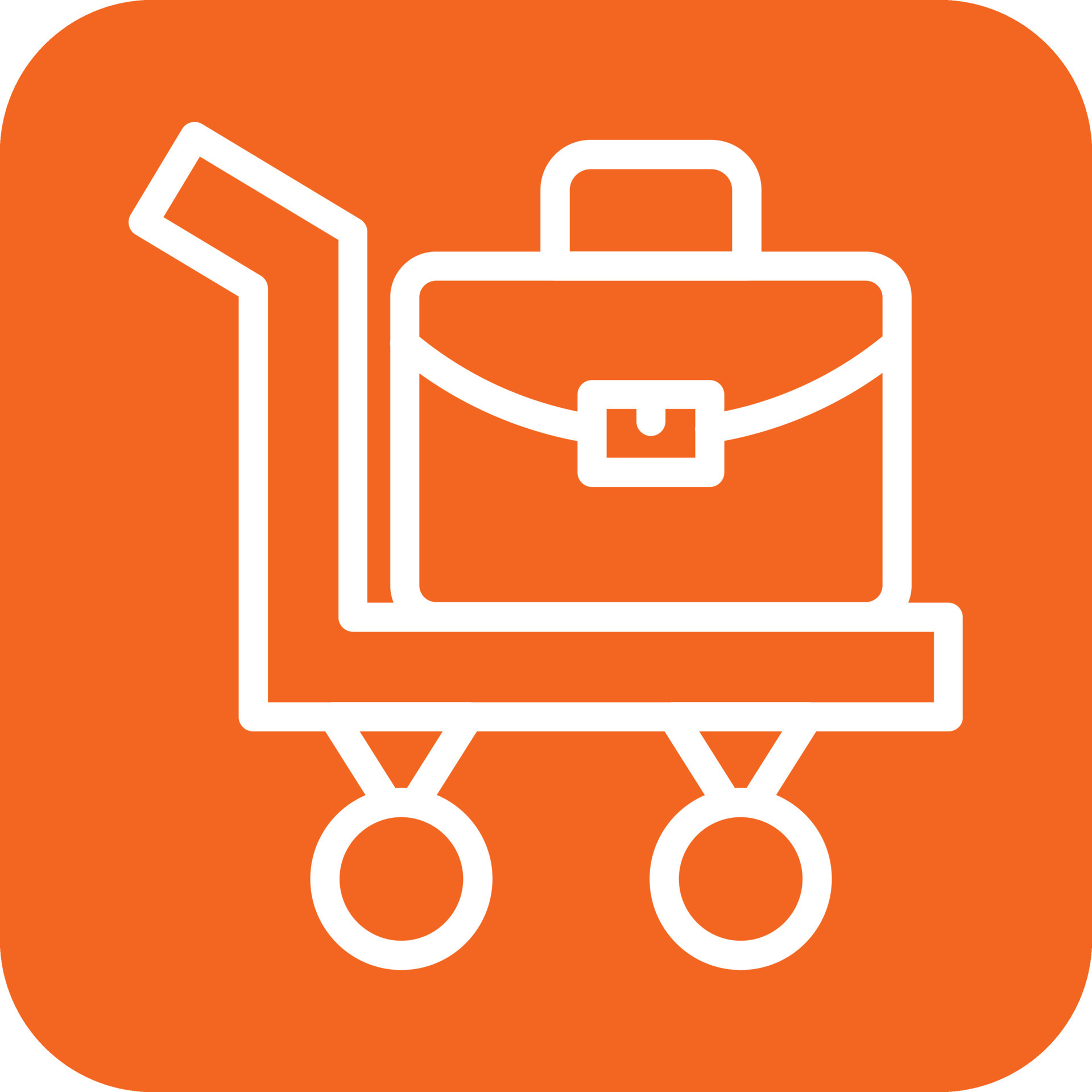 Luggage Cart Icon Vector Design 22827582 Vector Art at Vecteezy
