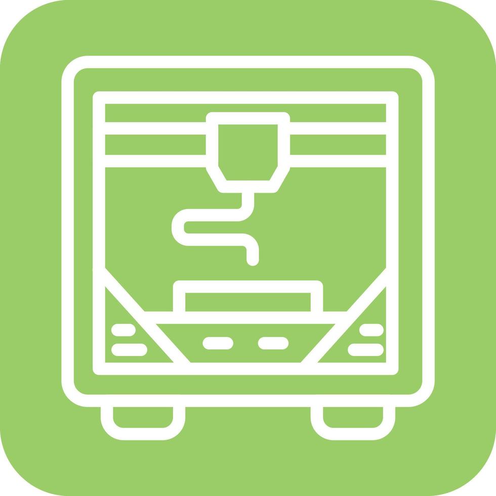 3d Printer Icon Vector Design