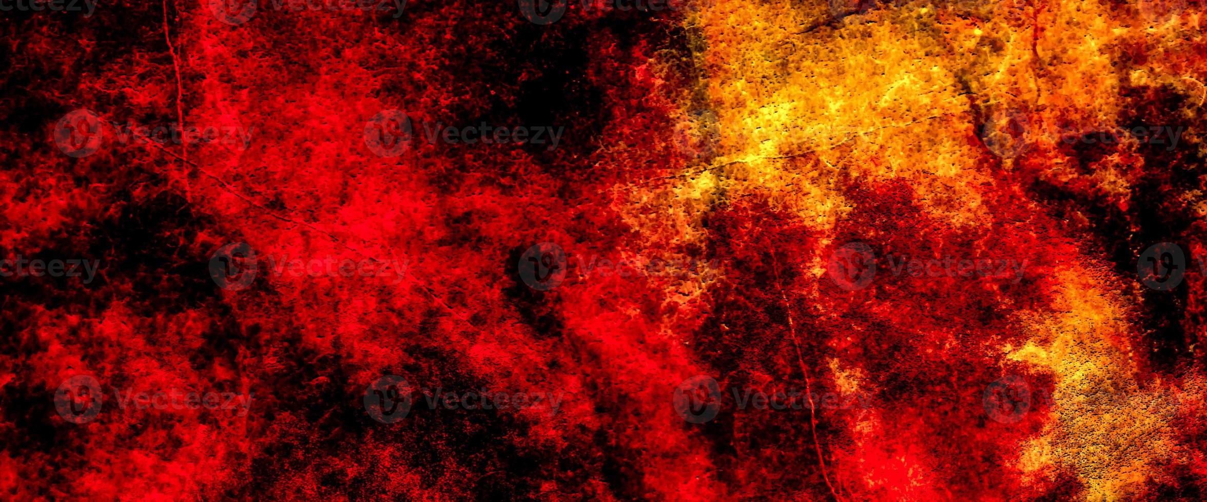 Fire Vibrant Grunge. Red Fire Power Poster. Red Fiery Explosion. Hot Bloody Murder. Blood Dynamic Brush. Orange Glow Fire Art Background. Abstract colorful smoke background. photo