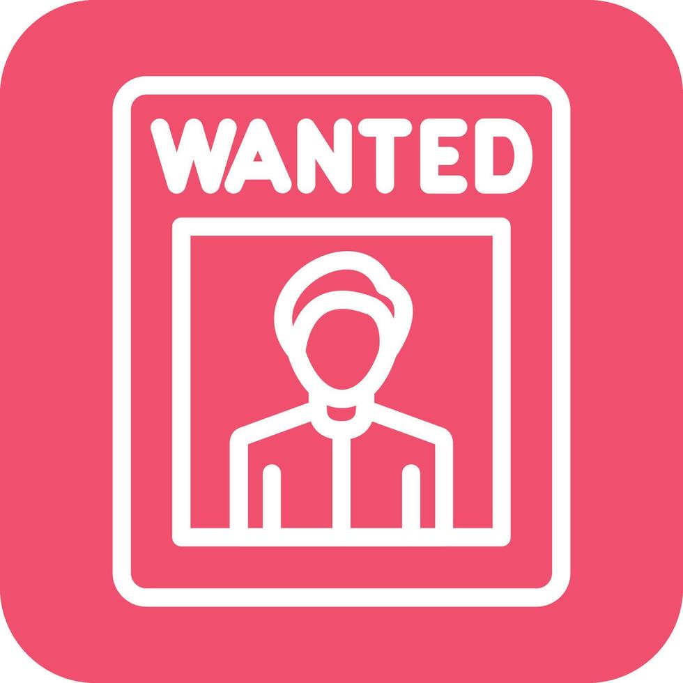 Wanted Icon Vector Design