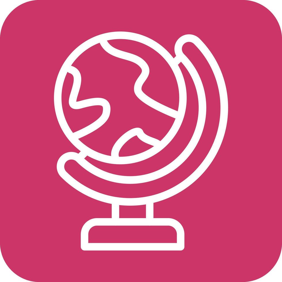 Globe Stand Icon Vector Design