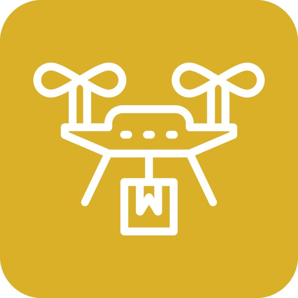 Drone Delivery Icon Vector Design