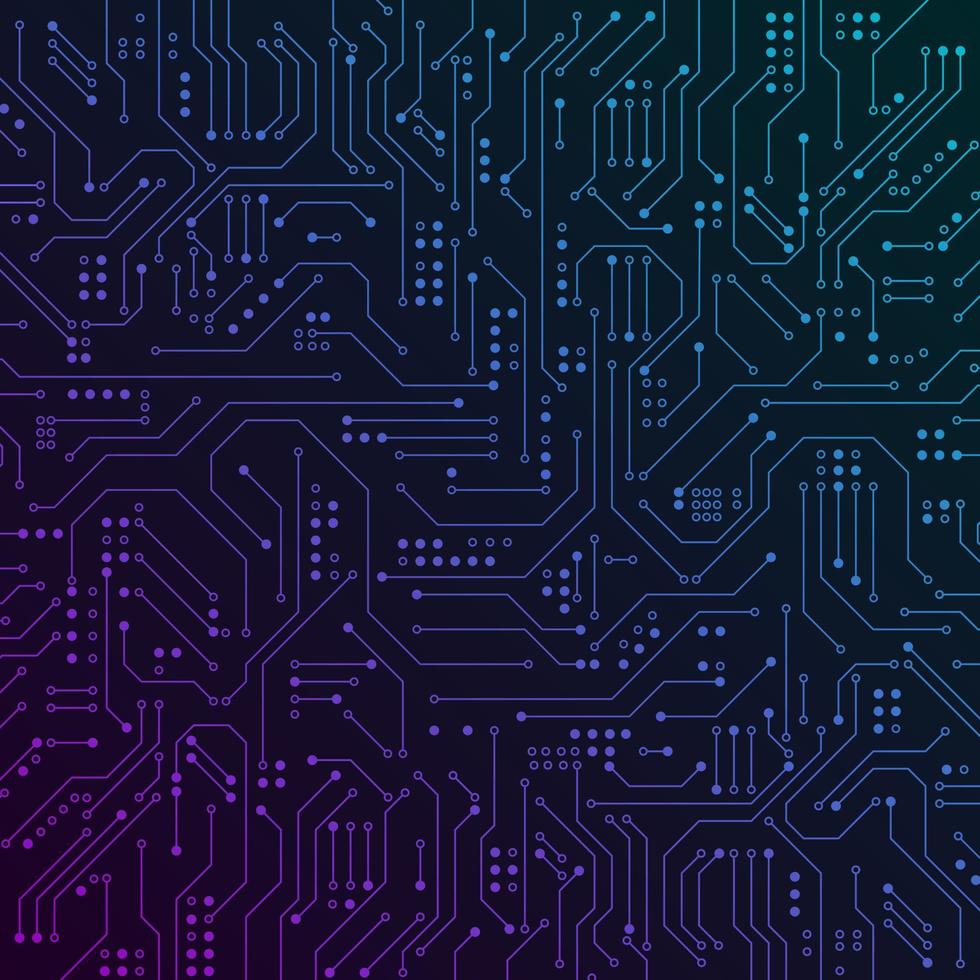 Circuit board illustration. Abstract computer technology. Vector illlustration