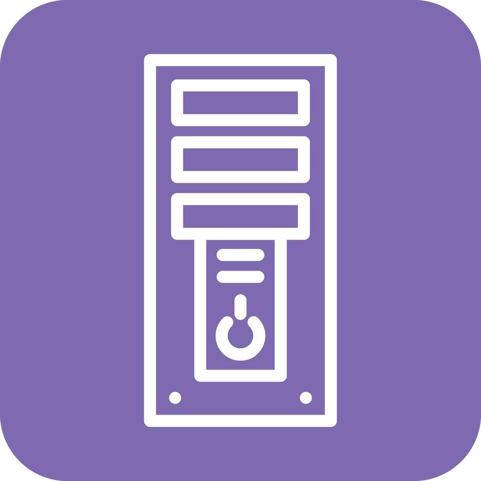 Computer Tower Icon Vector Design