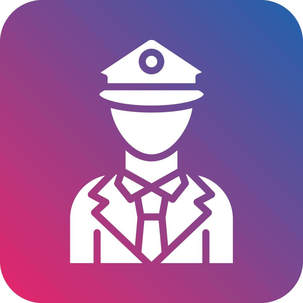 policía oficial icono vector diseño