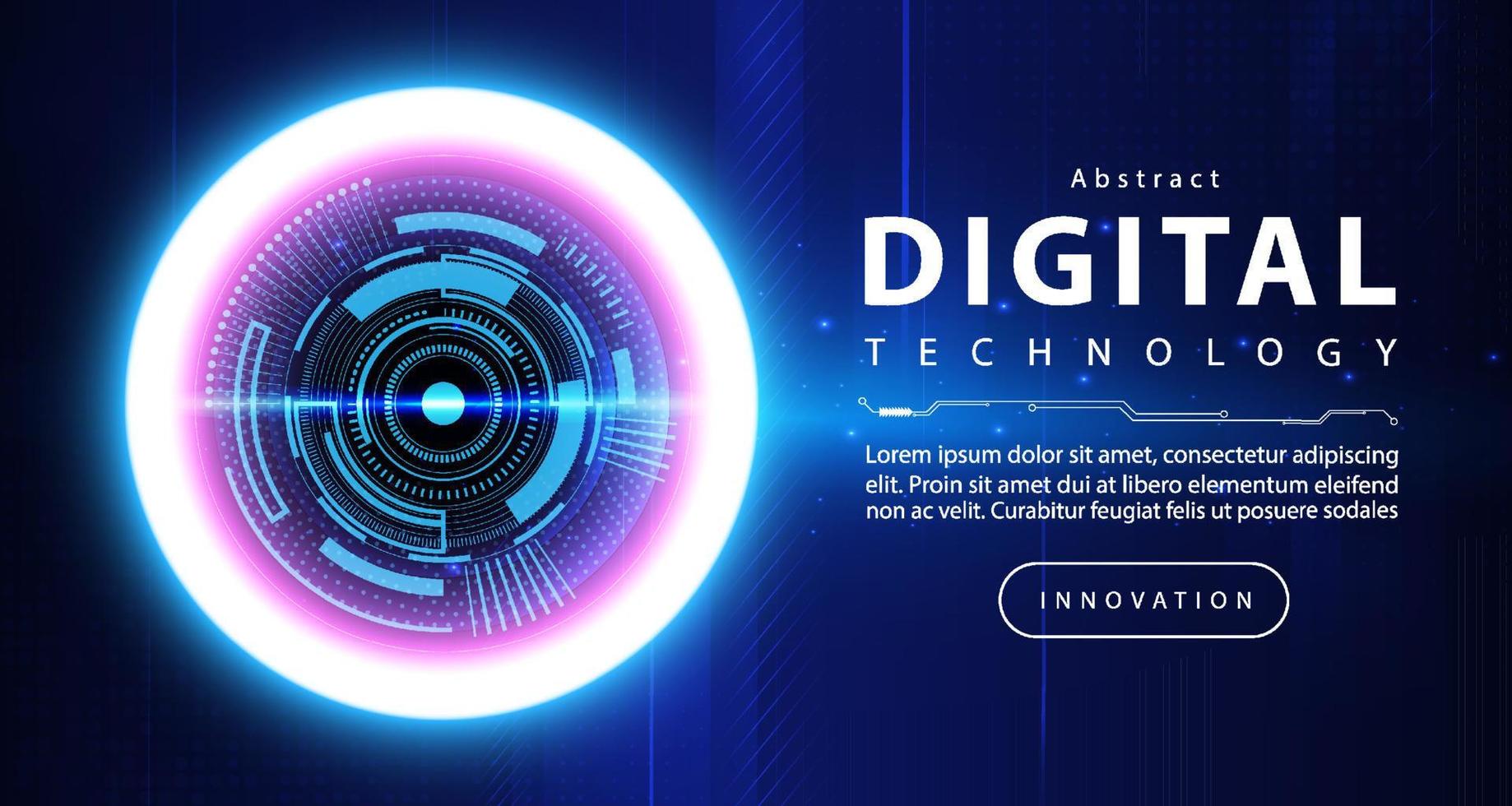 Digital technology banner blue green background concept, cyber technology light effect, abstract tech, innovation future data, internet network, Ai big data, lines dots connection, illustration vector