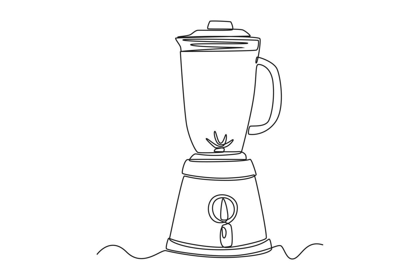 Continuous one line drawing Electric blender. Home appliances