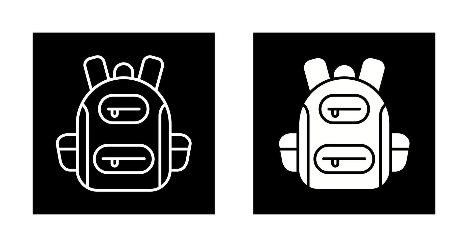 icono de vector de mochila