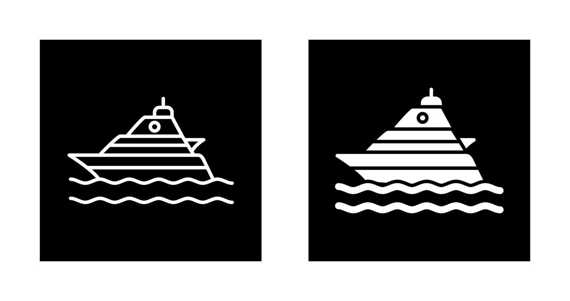 Yacht Vector Icon
