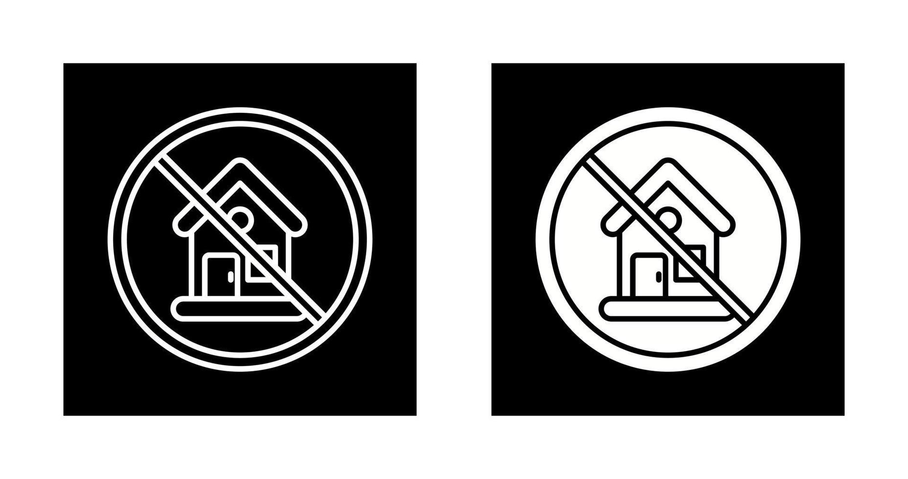 No House Vector Icon