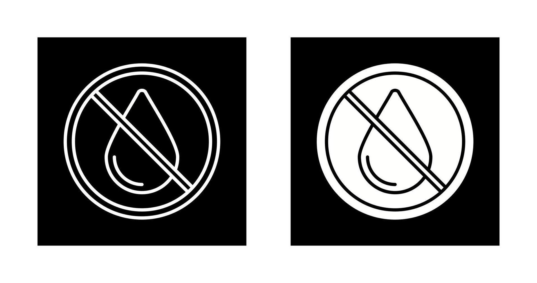 No Water Vector Icon