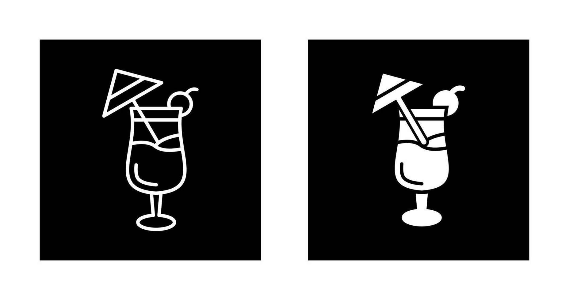 icono de vector de coctel