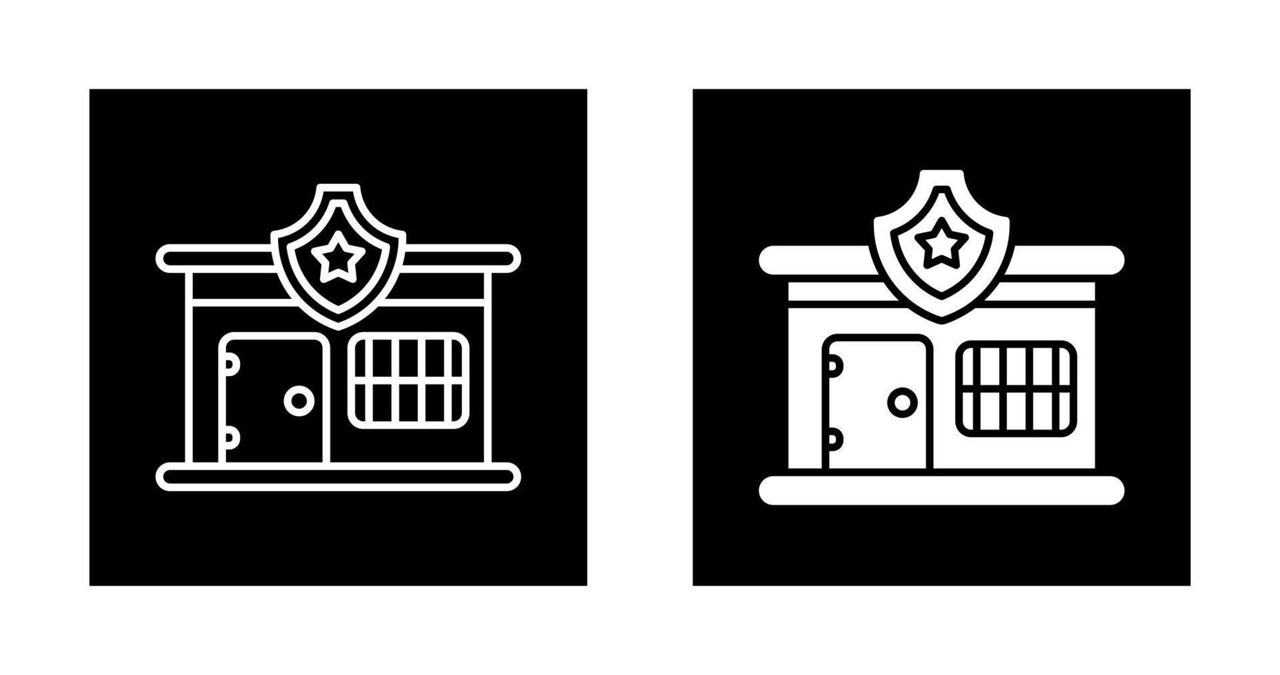 Police Station Vector Icon