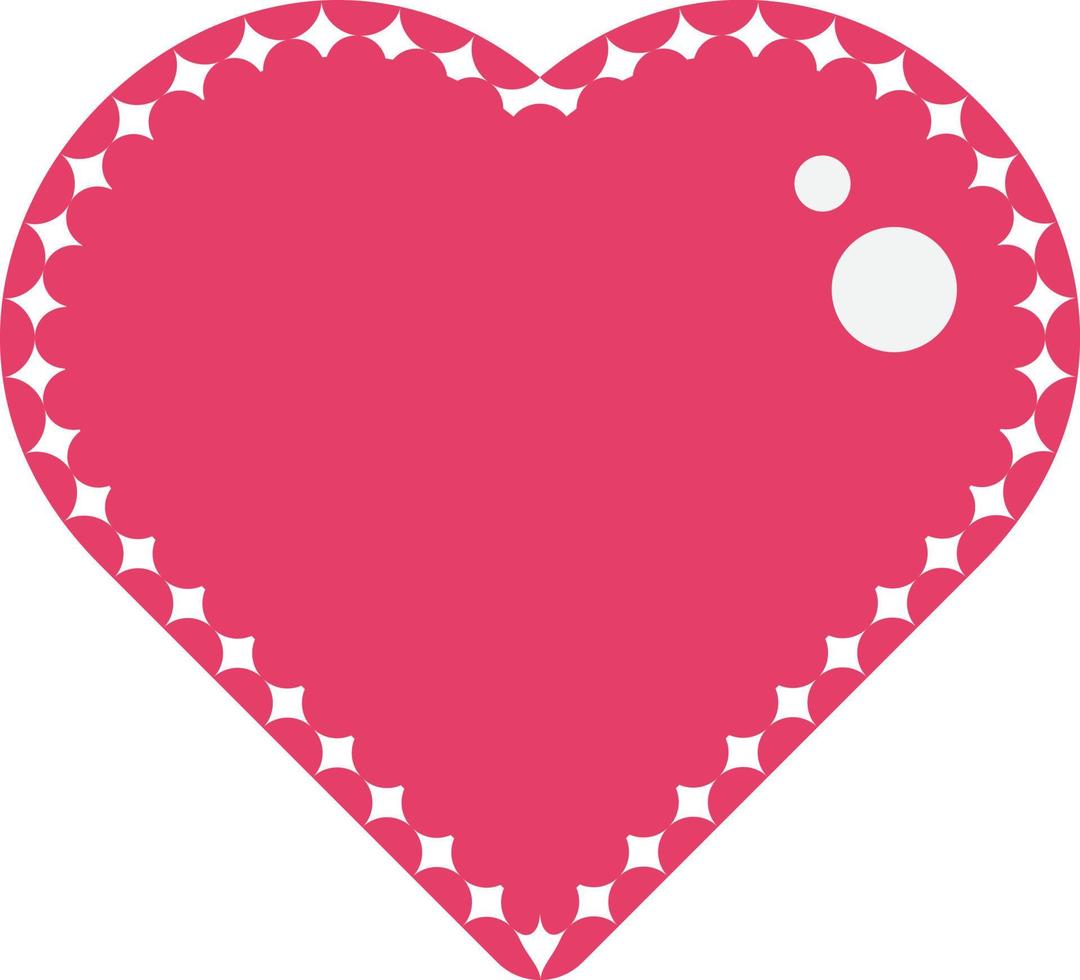 Red Love Heart Element vector