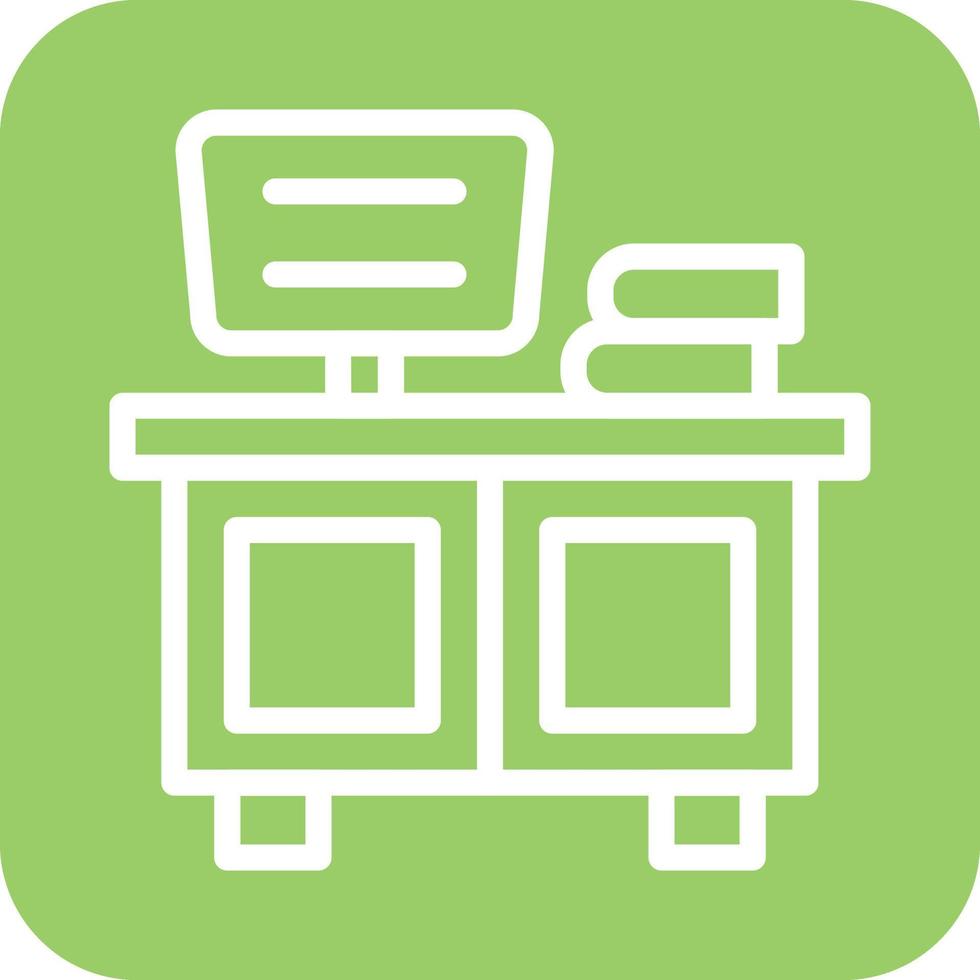Counter Desk Icon Vector Design 22828687 Vector Art at Vecteezy