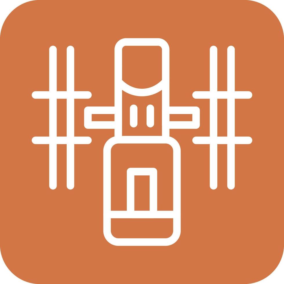 Hubble Telescope Icon Vector Design