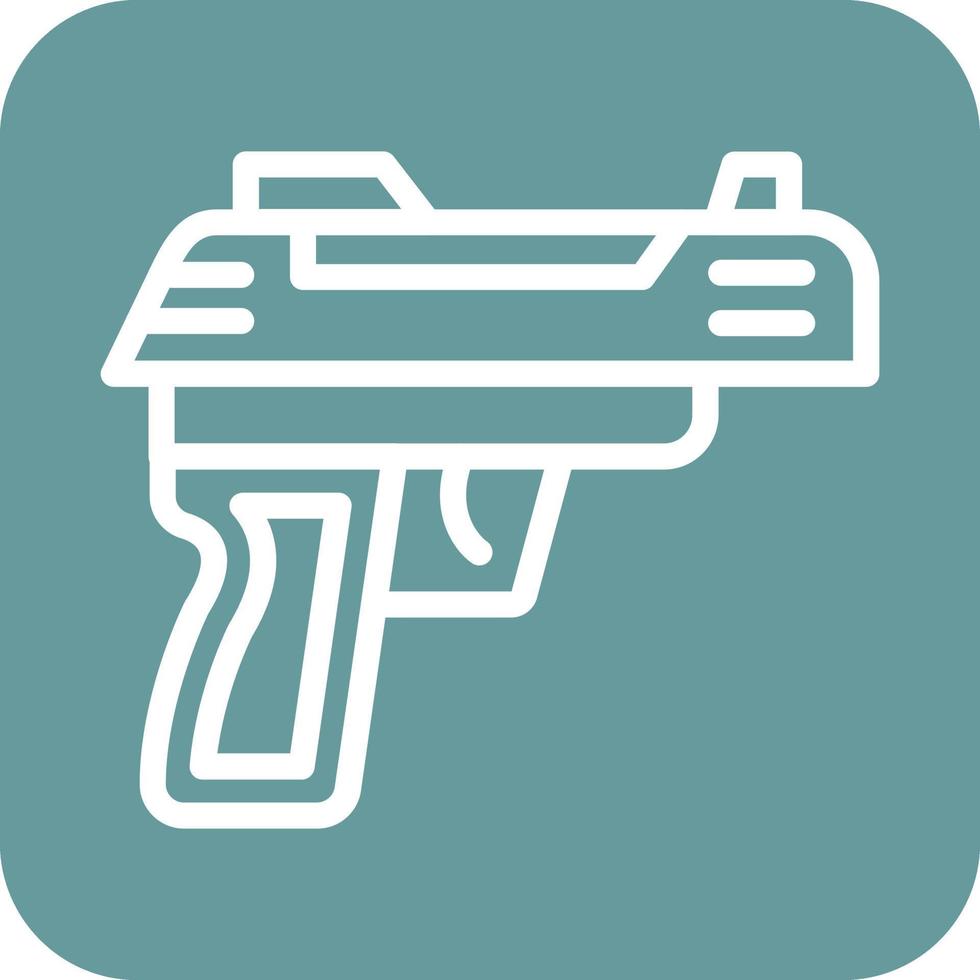 Ejército pistola icono vector diseño