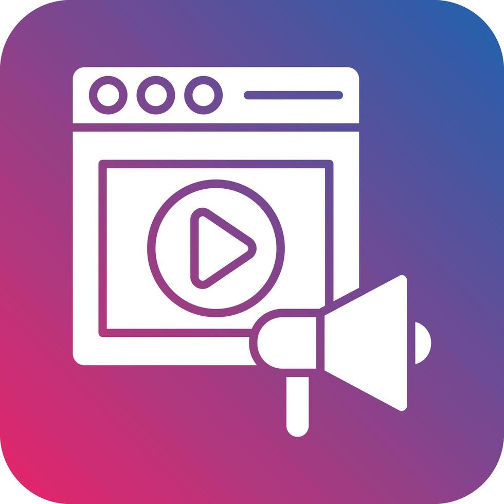 Video Marketing Icon Vector Design