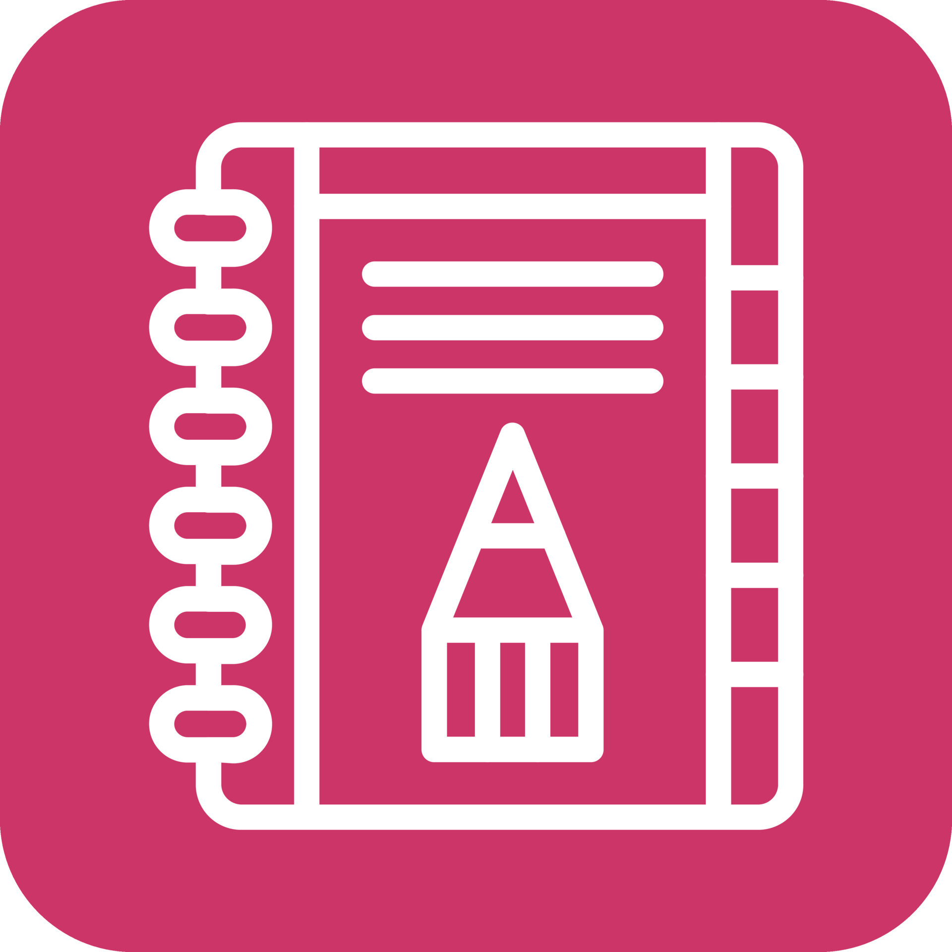 Sketchbook Icon Vector Design 22829043 Vector Art at Vecteezy