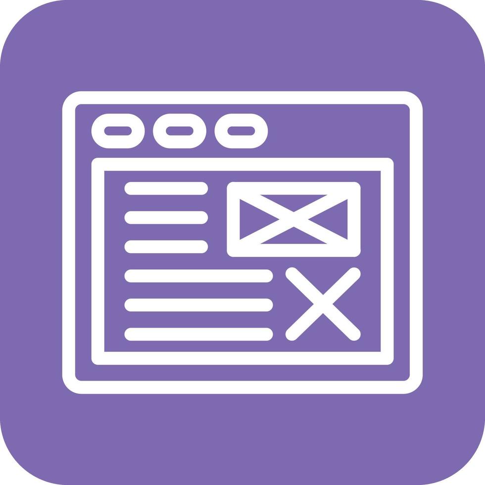 Wireframe Icon Vector Design
